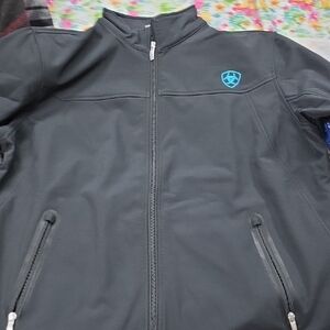 Ariat Black Performance Jacket with Blue Logo